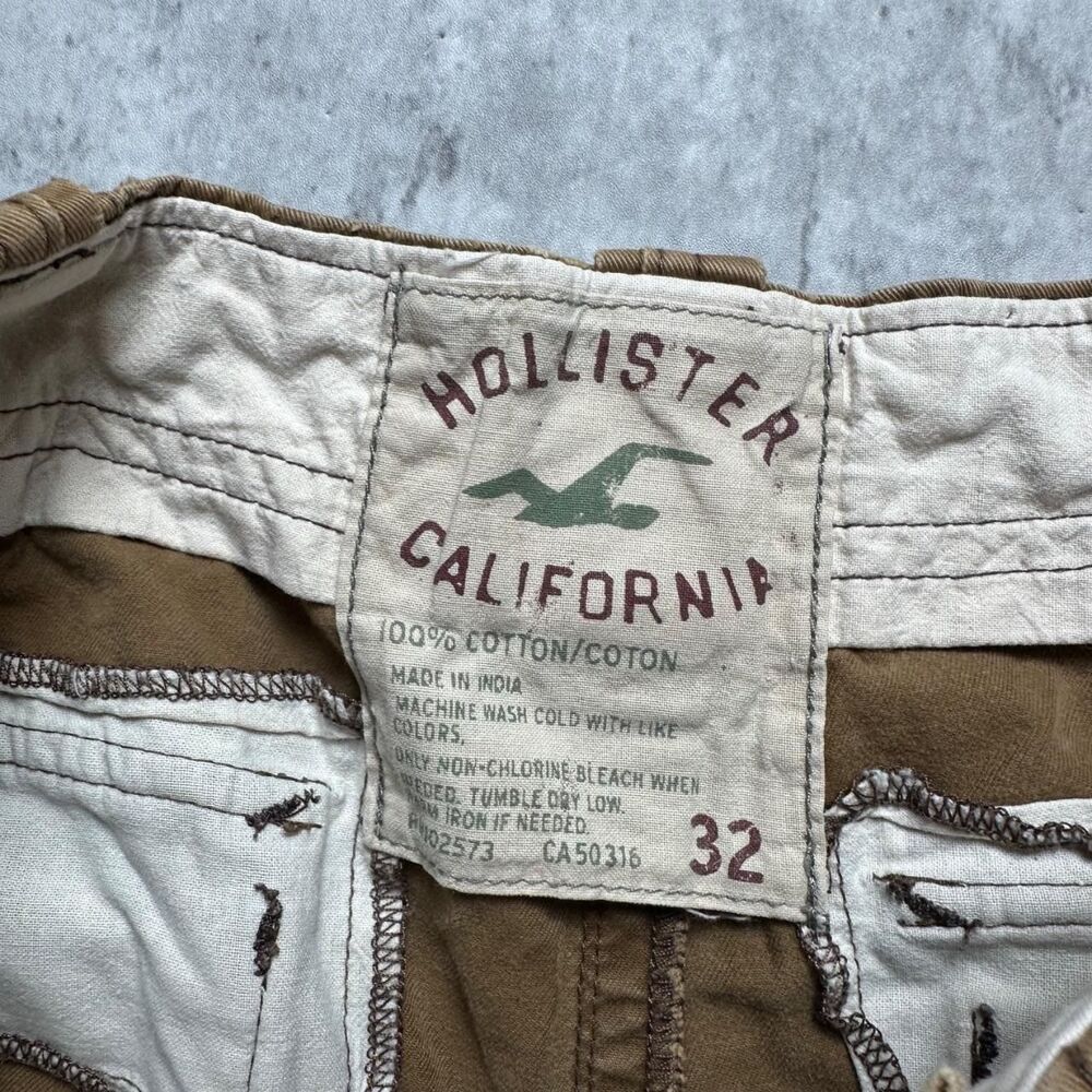 Hollister-co Men's Tan and Brown Shorts - Picture 4 of 7